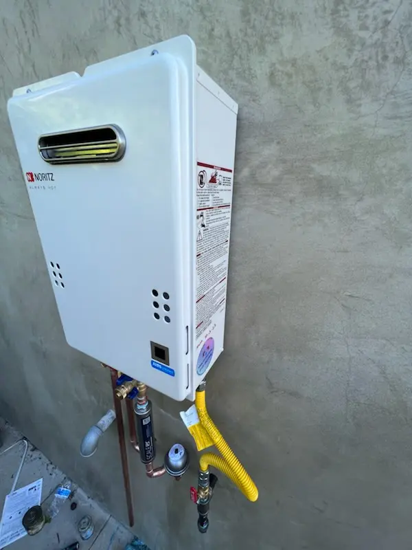 Tankless water heater installation for Riverview Park homes